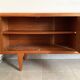 Large Danish vintage row in blond teak from the 60s