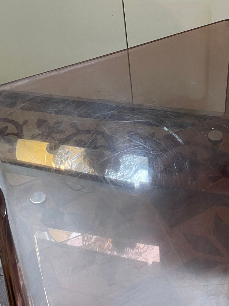 smoked plexi coffee table