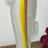 Vase in opaque glass paste