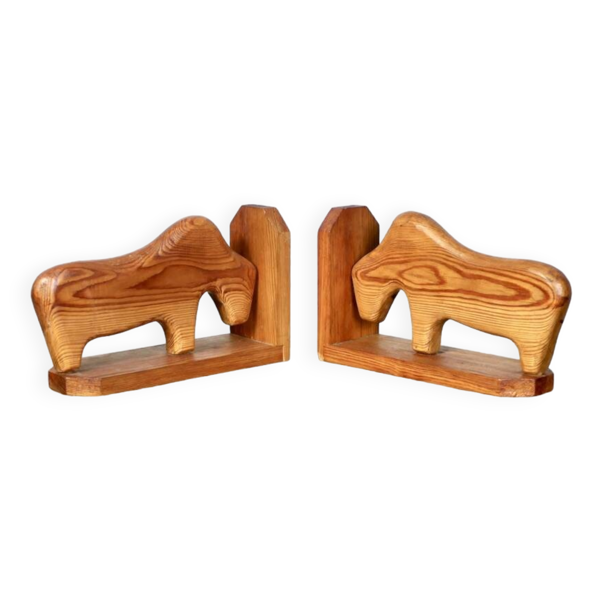 Serres-livres en pin années 80