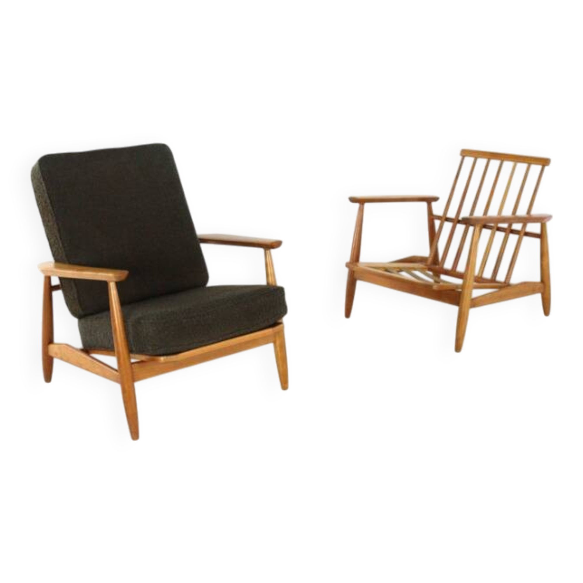 Fauteuil scandinave style Dux « Vejvad » | design vintage