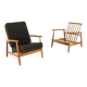 Fauteuil scandinave style Dux « Vejvad » | design vintage