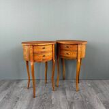 Pair of Louis XV Style Bedside Tables, Late 19th Century
