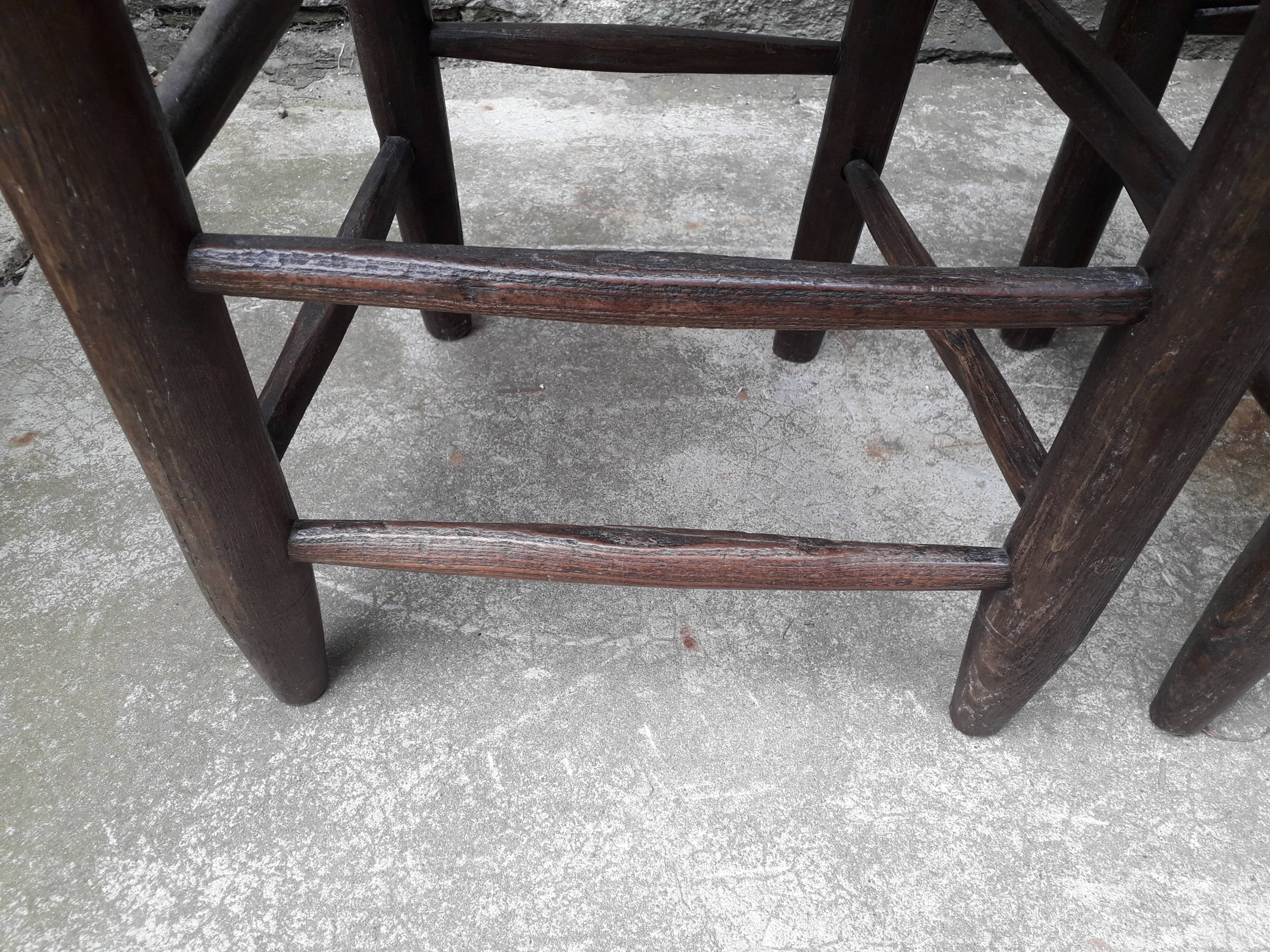 Mulched brutalist chairs, set of 6