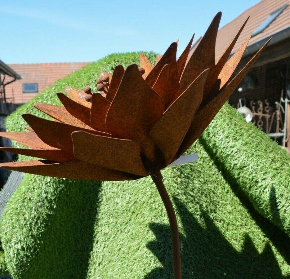wrought iron lotus flower