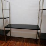 Black and gold metal tomado wall shelf
