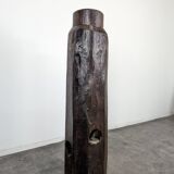 Brutalist presentation column in solid oak