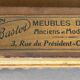 Duo de fauteuils anciens  à oreilles - style Louis XVI - A. Bastet