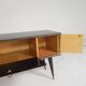 Vintage sideboard with tapered legs, 1950s.