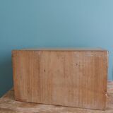 Wooden storage box, empty pocket