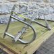 Chrome Art Deco wall coat rack