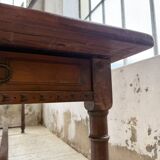 XXL table in solid dark walnut 3m