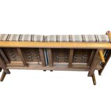 Vintage extendable wooden sofa / sofa / KNOLL sofa