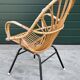 Rattan chair by Dirk van Sliedregt Rohe Noordwolde 1960 in the Netherlands