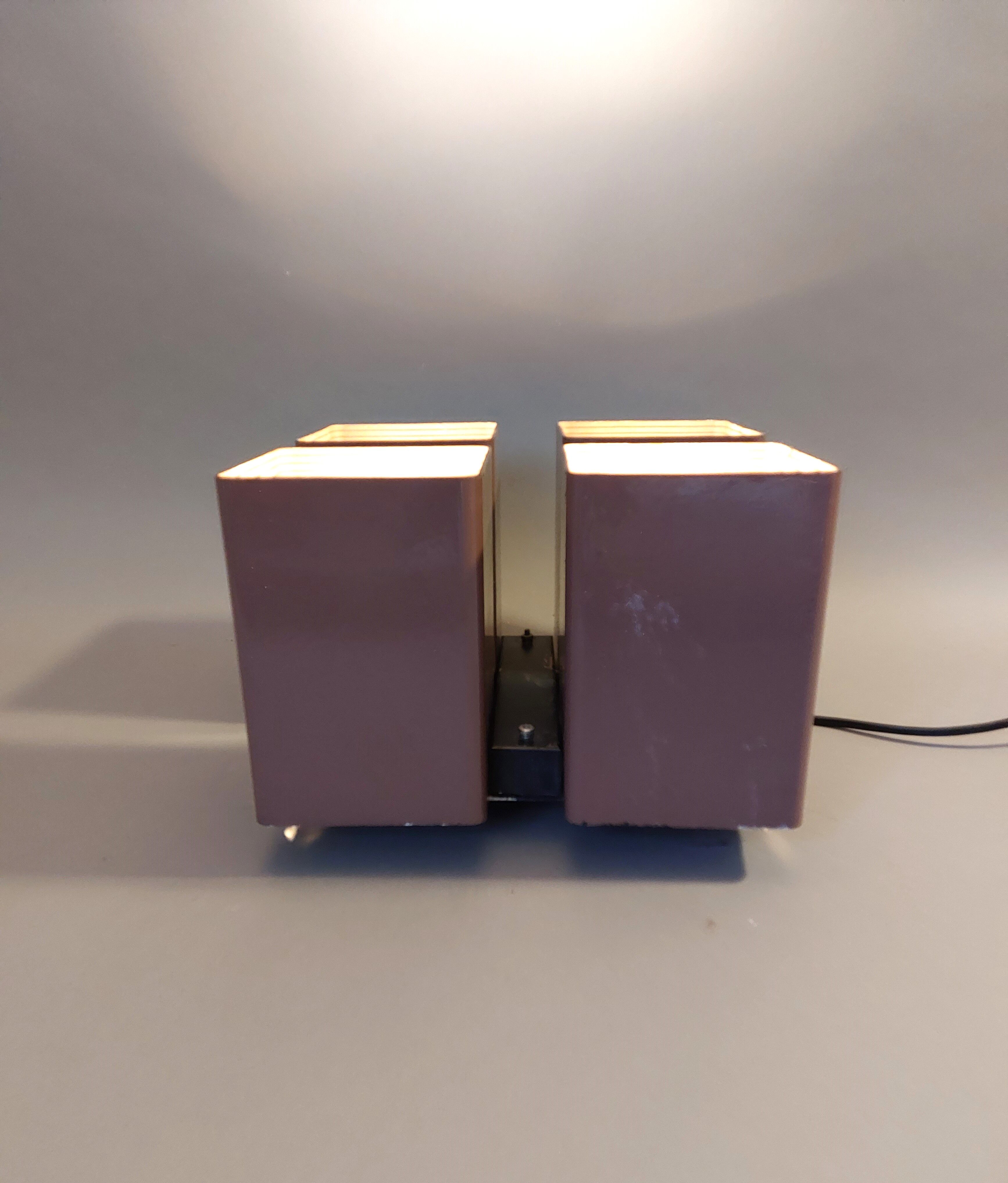 Ceiling lamp raak amsterdam model viervoud vintage, 1970