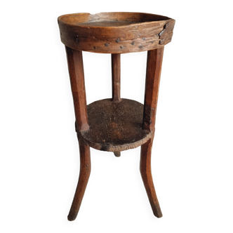 Antique plant table side table rustic 19th century