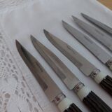 6 couteaux à steak vintage
