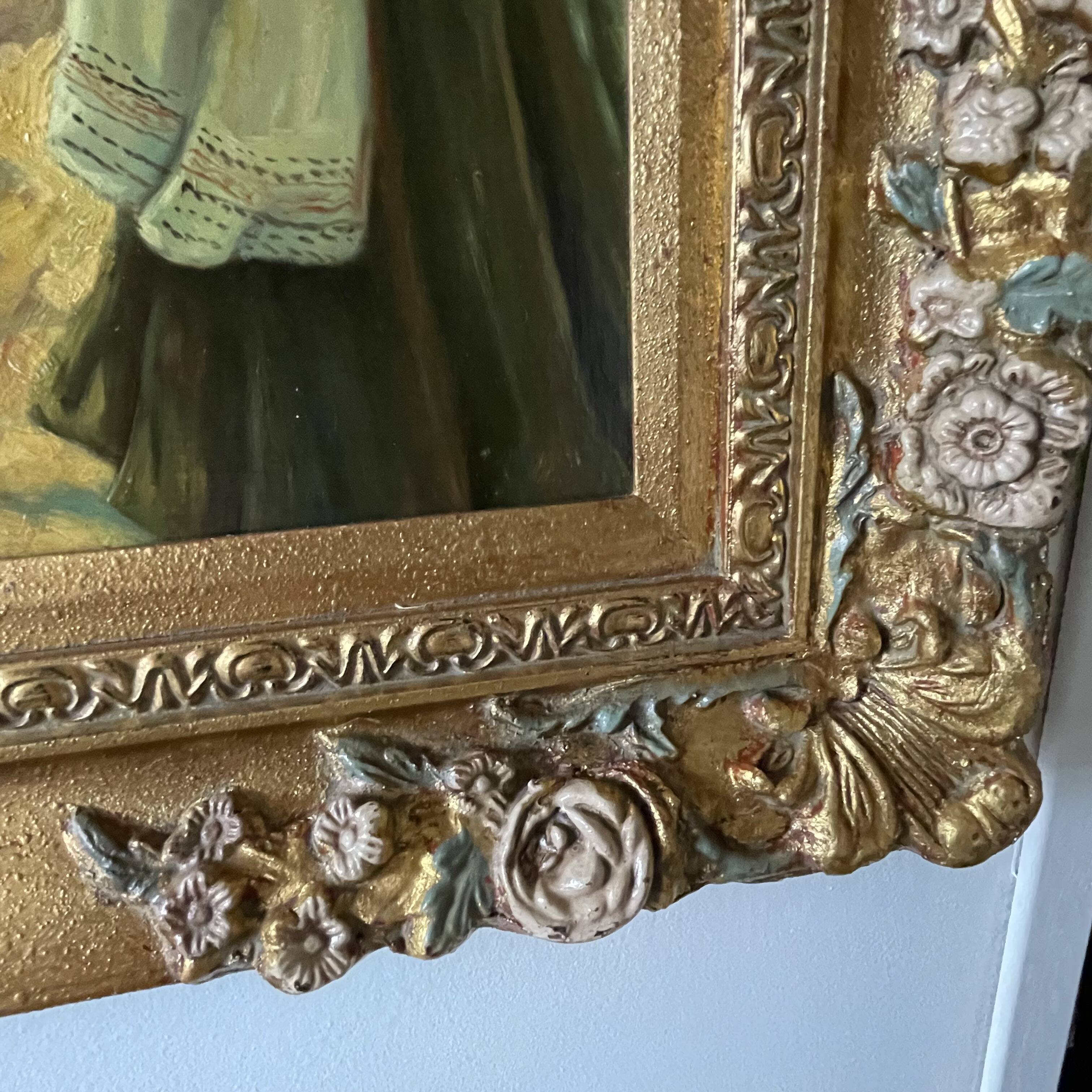 Oil on panel after Oscar Arthur Bluhm 99x73cm