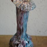 Pink and twisted blue vase