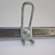 Vintage school wall rack in patinated steel