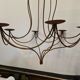 Wrought iron candle chandelier