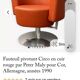 Orange leather armchairs with aluminium cross legs vintage #knoll#vitra#lex
