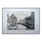 Utrecht, Netherlands, Vintage engraving, printed in 1879.