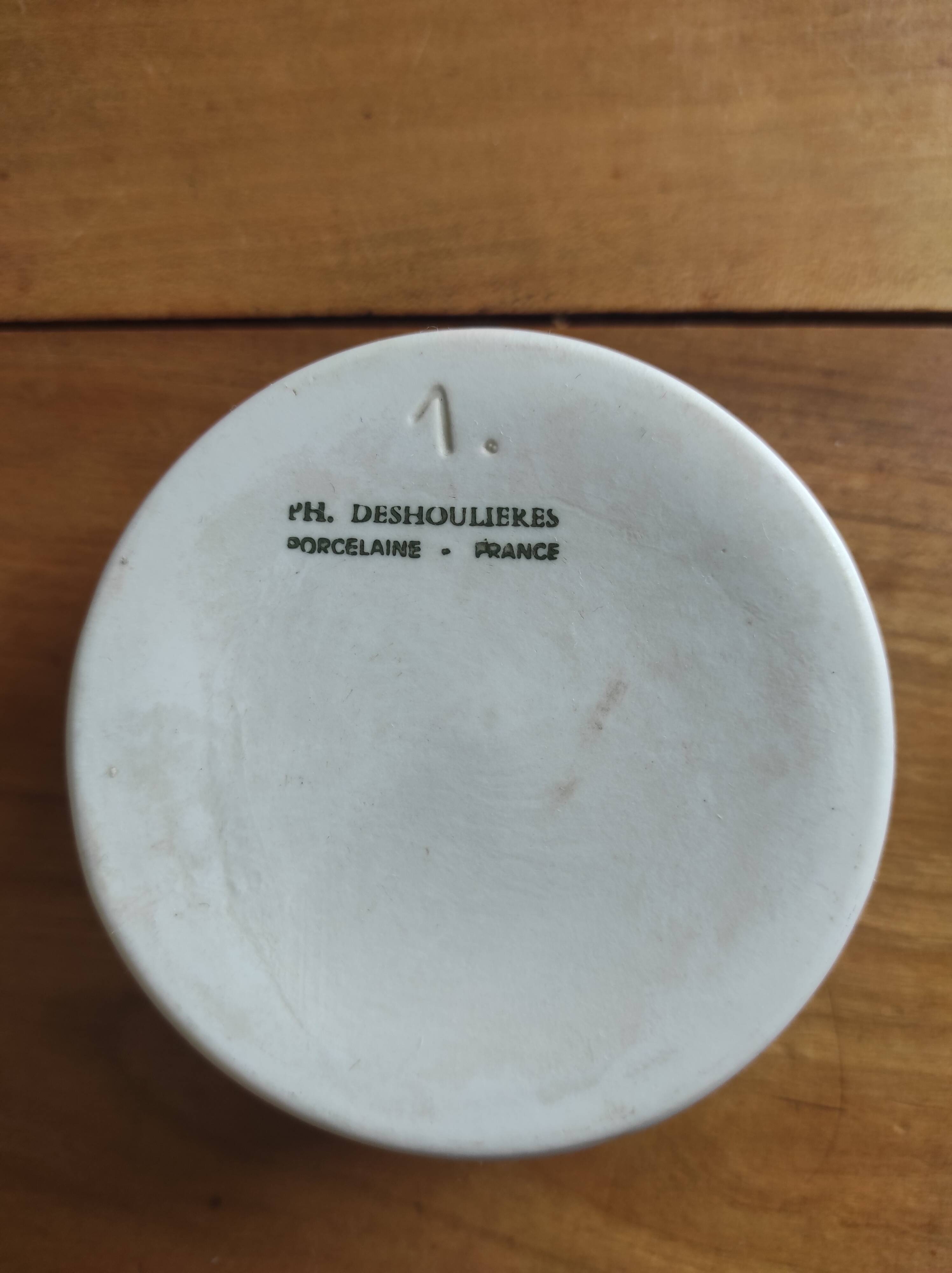 Porcelain ramekin series 'Wild Ivy' Philippe Deshoulieres