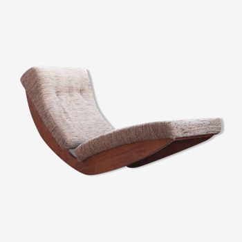 Chaise longue rembourrée