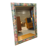 Vintage floral mirror with gold vintage