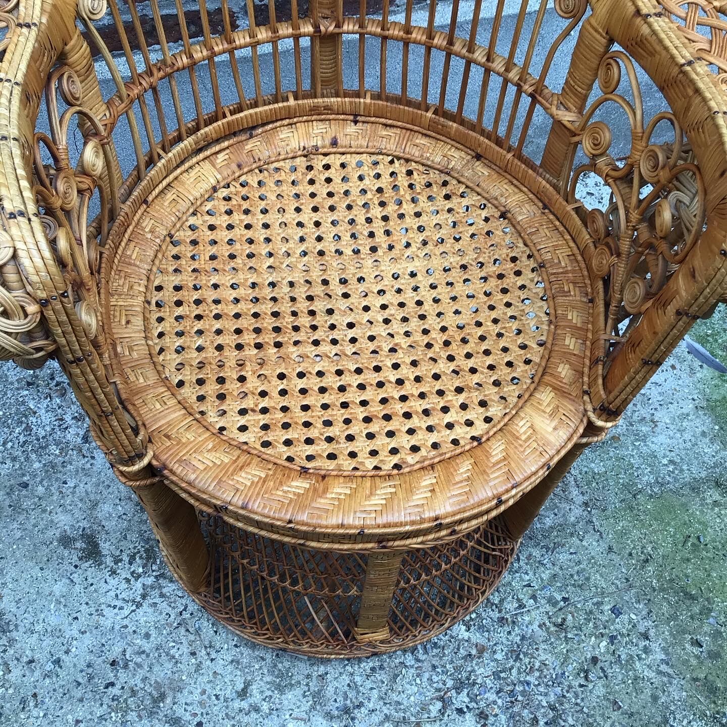 Emmanuelle peacock armchair