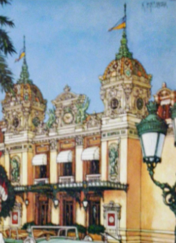 Poster old casino Monte Carlo K Ingermann