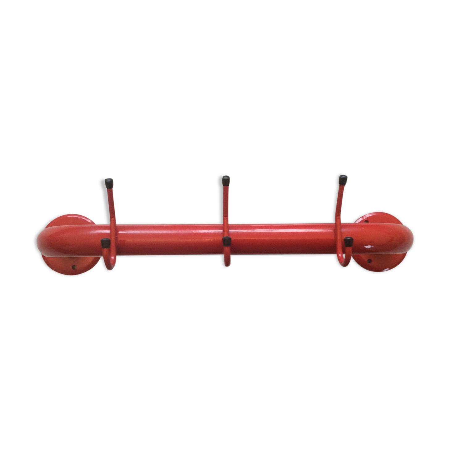 Vintage coat rack 70-80 red metal