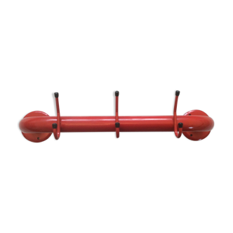 Vintage coat rack 70-80 red metal