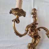 Pair of Louis XV style bronze candlesticks, Raphael model