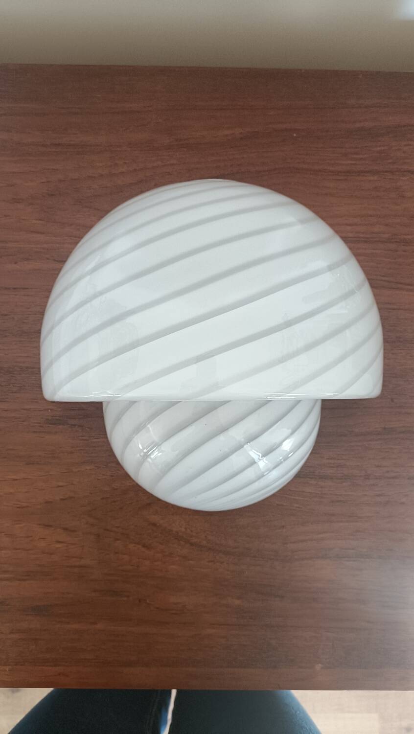 Murano glass mushroom wall lamp from the 70s