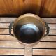 Old copper pot + vintage brass handles #a531
