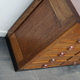 Dutch apothecary furniture in oak mid-twentieth century