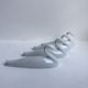 Set of 4 sword holders swans porcelain of Avignon 50s