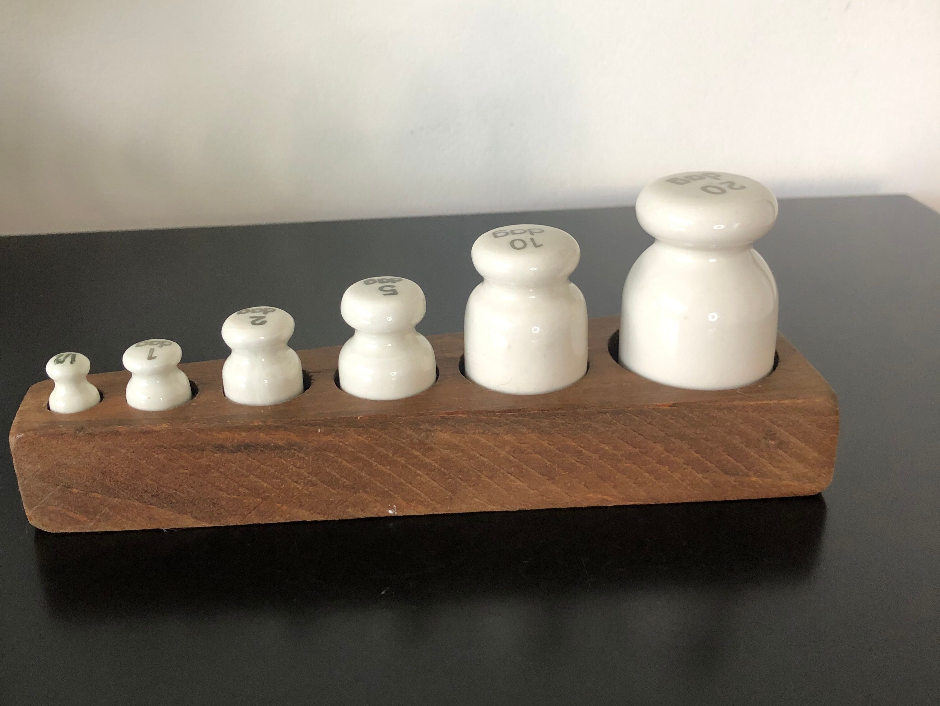 Antique porcelain weight series