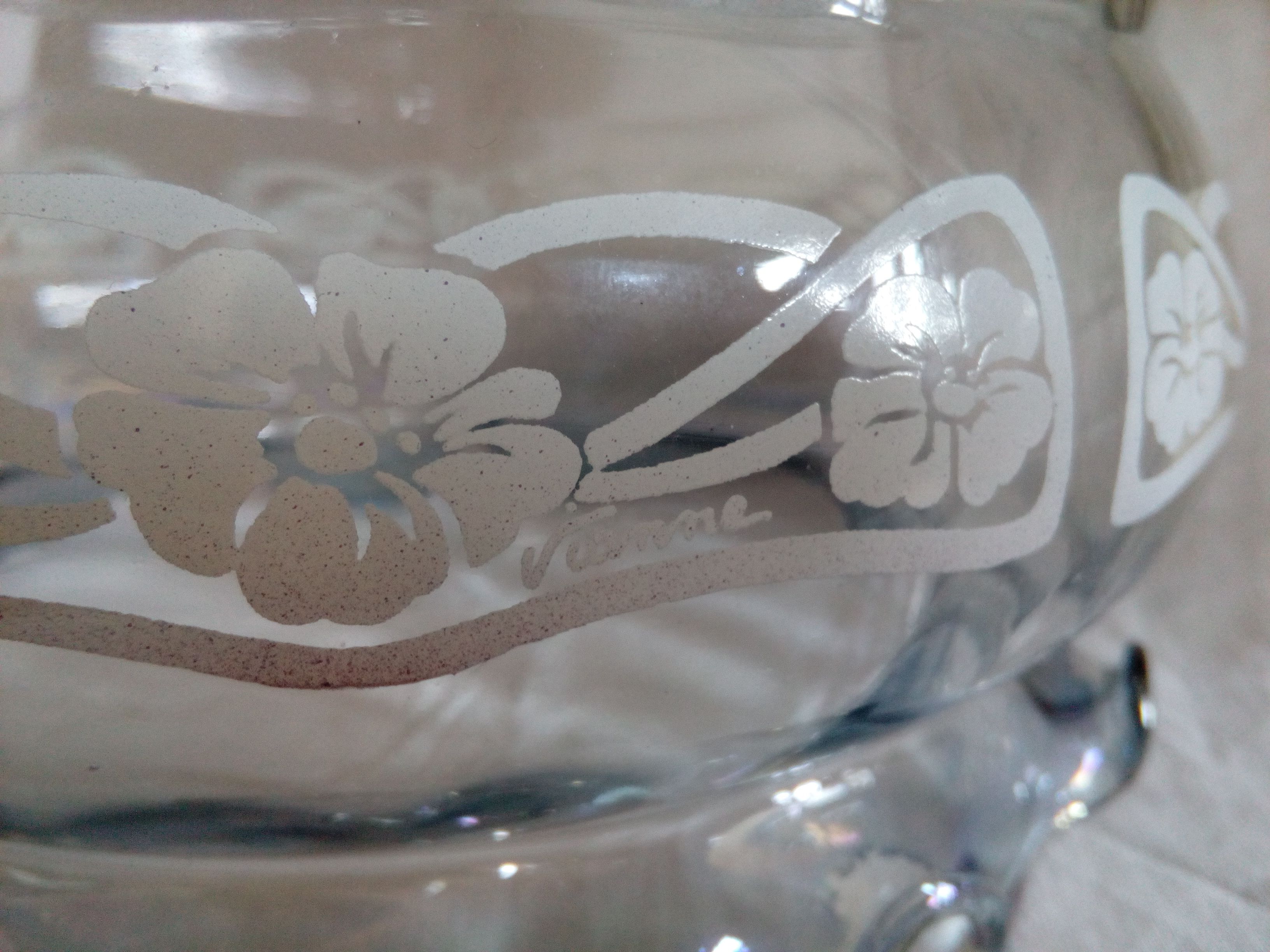 Suspension in the glass of the 60 or 70 signed Vianne