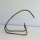 Lacquered metal and rattan bottle holder