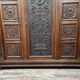 Renaissance style wardrobe in solid walnut circa 1850-1880