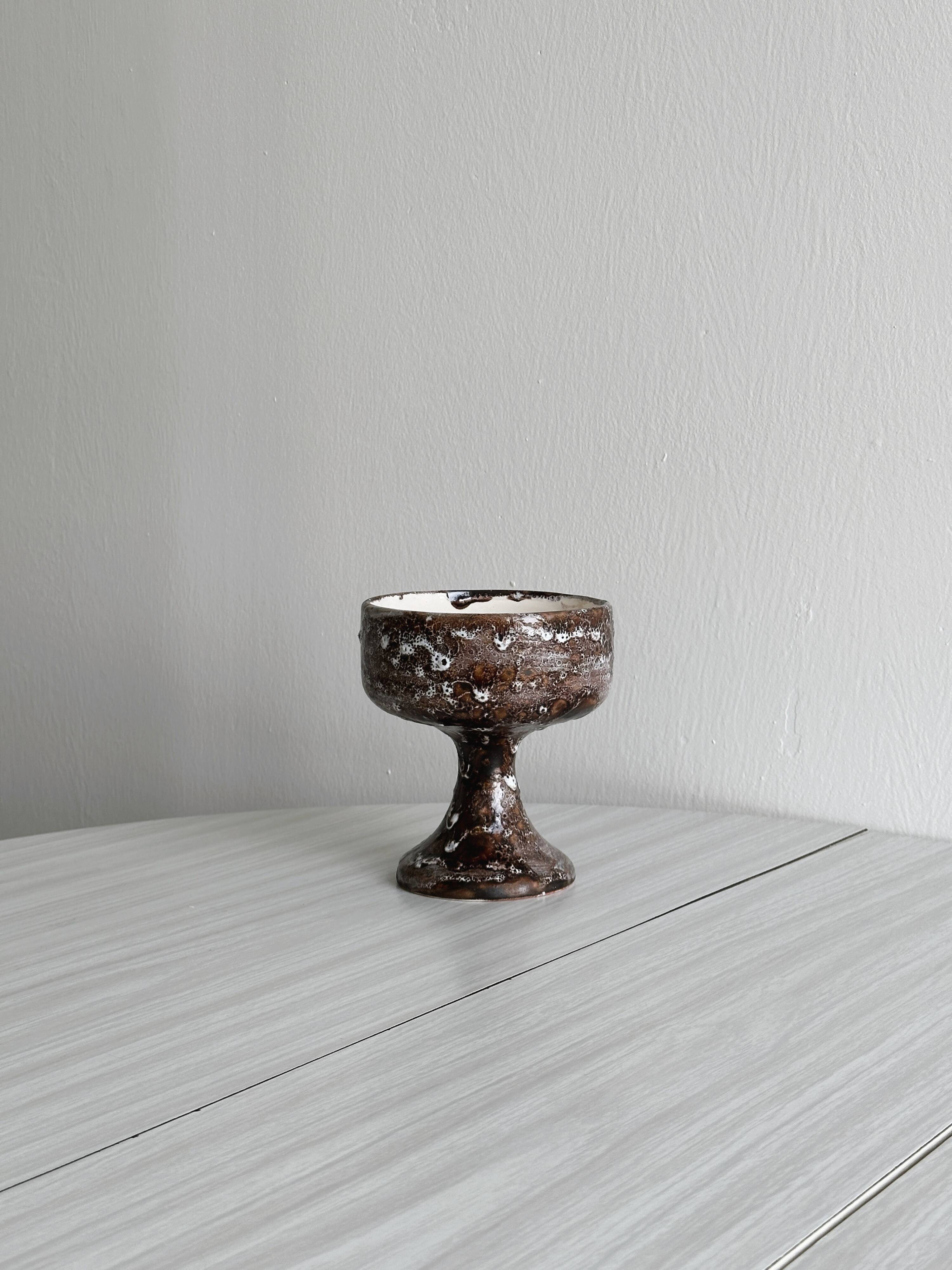 Ceramic footed cup