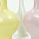 3 vases en porcelaine pastel "Luise" du milieu du siècle, Fritz Heidenreich, allemand