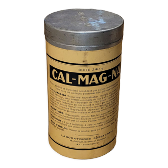 Ancienne boite de médicaments Cal-mag-na