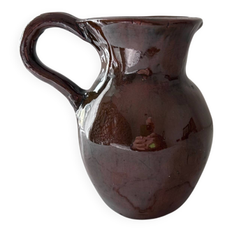 Old signed artisanal pitcher
