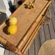 Vintage rattan bookshelf