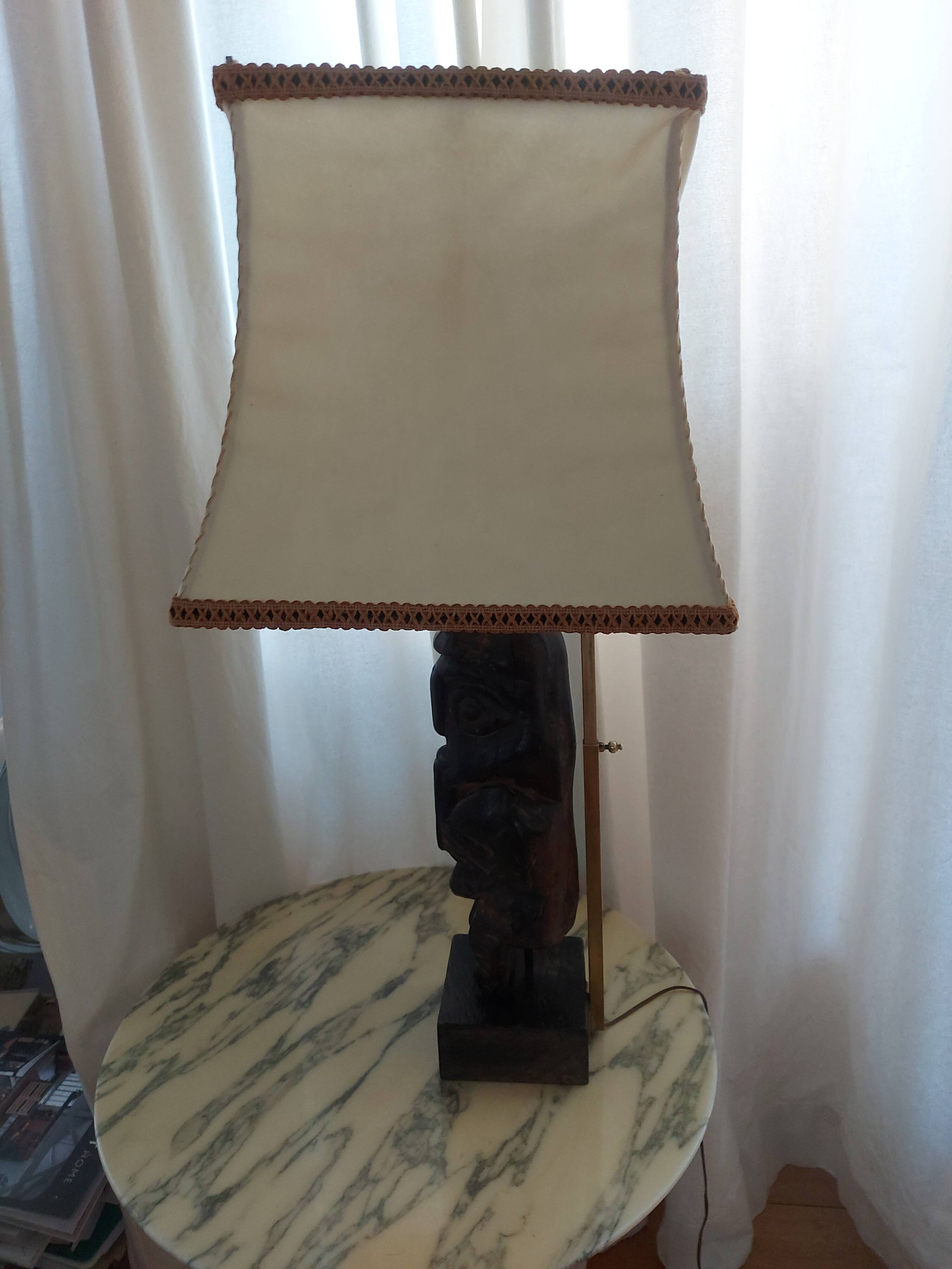 Vintage ethnic lamp of the 50's years