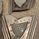 Lot de dix appliques murales design industriel acier
